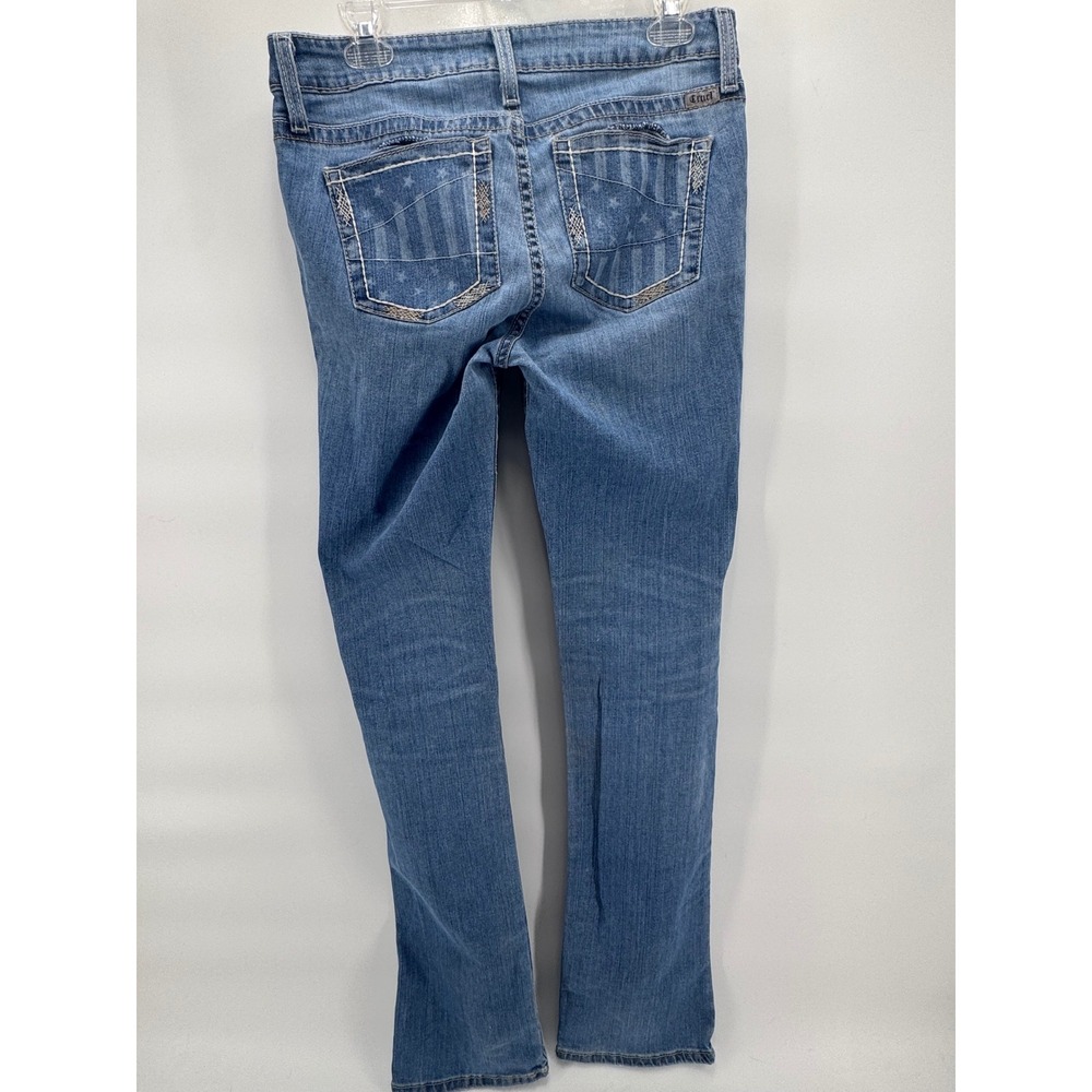 Cruel Denim Hanna Jeans Womens 30/9XL Blue Slim Straight Star Stripe Pockets - Picture 3 of 7